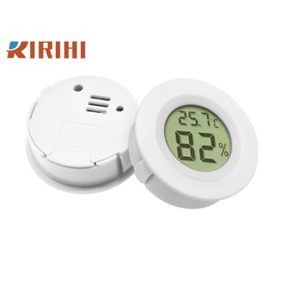 RIRIHI Nhiệt Kế Điện Tử Mini Hình Tròn Có Công Tắc Đo Nhiệt Độ Và Độ Ẩm Cho Bò Sát