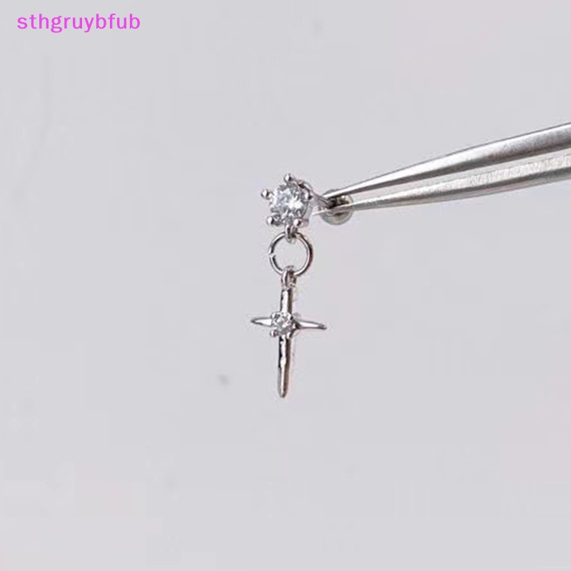 1 Đôi Bông Tai Đính Đá Zircon Lấp Lánh Thời Trang Cho Nữ