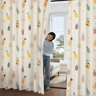 Rèm treo cửa, rèm khoen lỗ, rèm dán tường MẪU TRÁI KHÓM SUMMER hiện đại