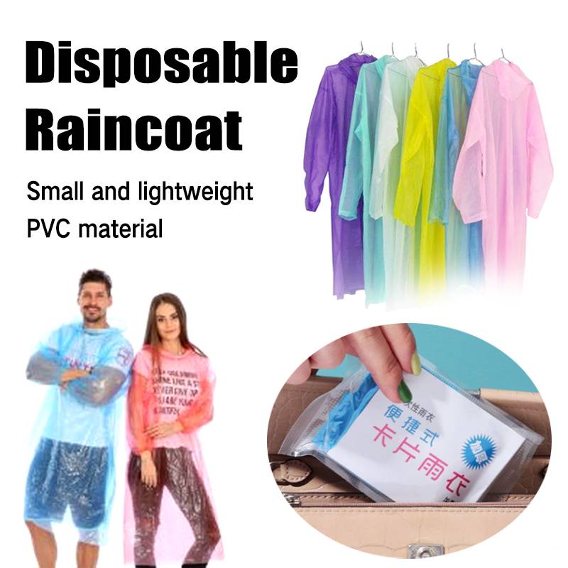 Áo Mưa Dạng Nén Dày Dặn Dùng Một Lần Tiện Dụng Cho Người Lớn Và Trẻ Em