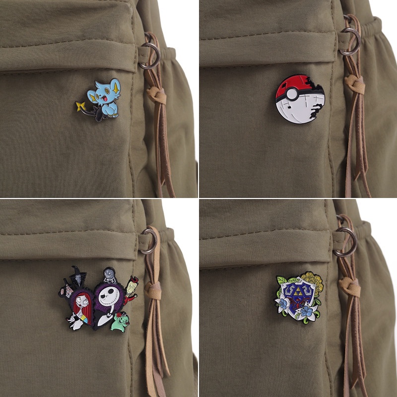 Trâm Cài Áo Hình Hoạt Hình Anime Tráng Men 50 Kiểu Dáng Thời Trang