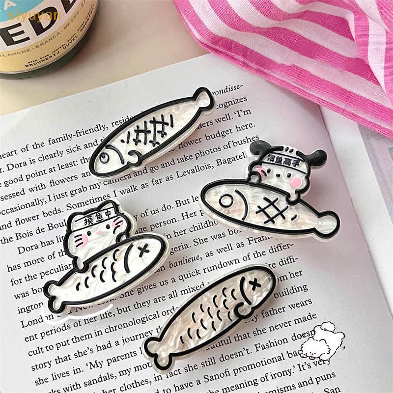 Kẹp Tóc Hình Cá Nhỏ Bằng Acrylic Phong Cách Nhật Bản