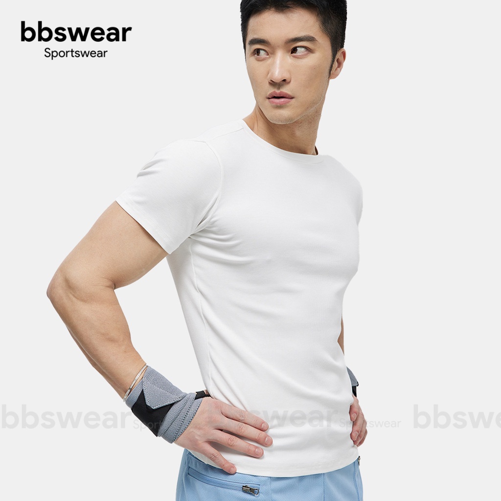 Áo Body Thun Gân BBS WEAR Áo thun nam phong cách thanh lịch tay ngắn cổ tròn gân nhỏ