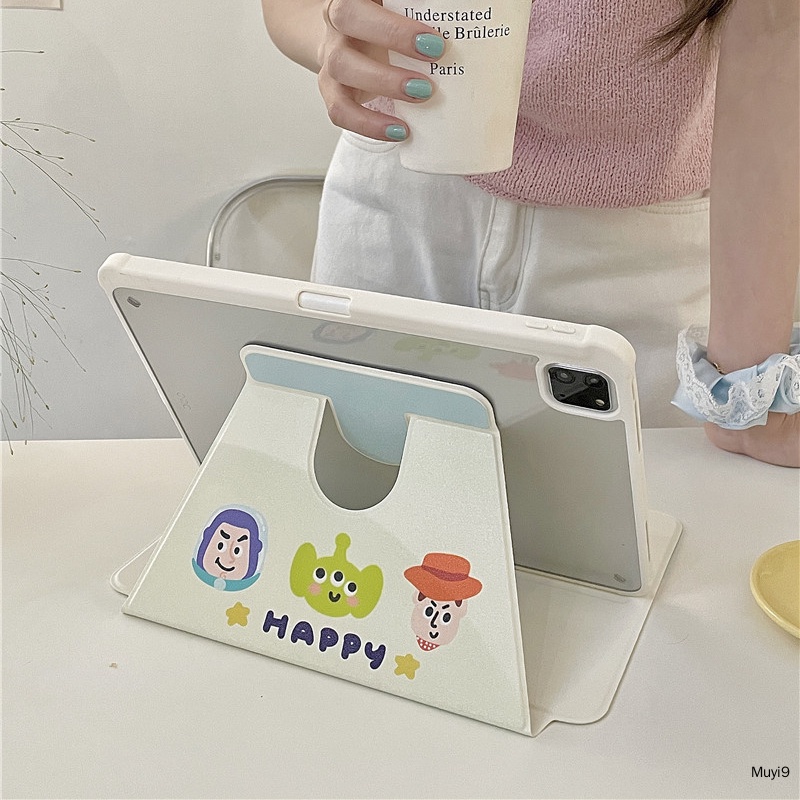 Đồ Chơi Hoạt Hình Toy Story 3600 3 Sáng Tạo Dễ Thương° Ốp Máy Tính Bảng Chống Rơi Vỡ Cho IPad10.2 Ipad10th Mini6 Ipad9.7 Air5 10.9 Pro11 / ipad12.9 Ipad Gen9