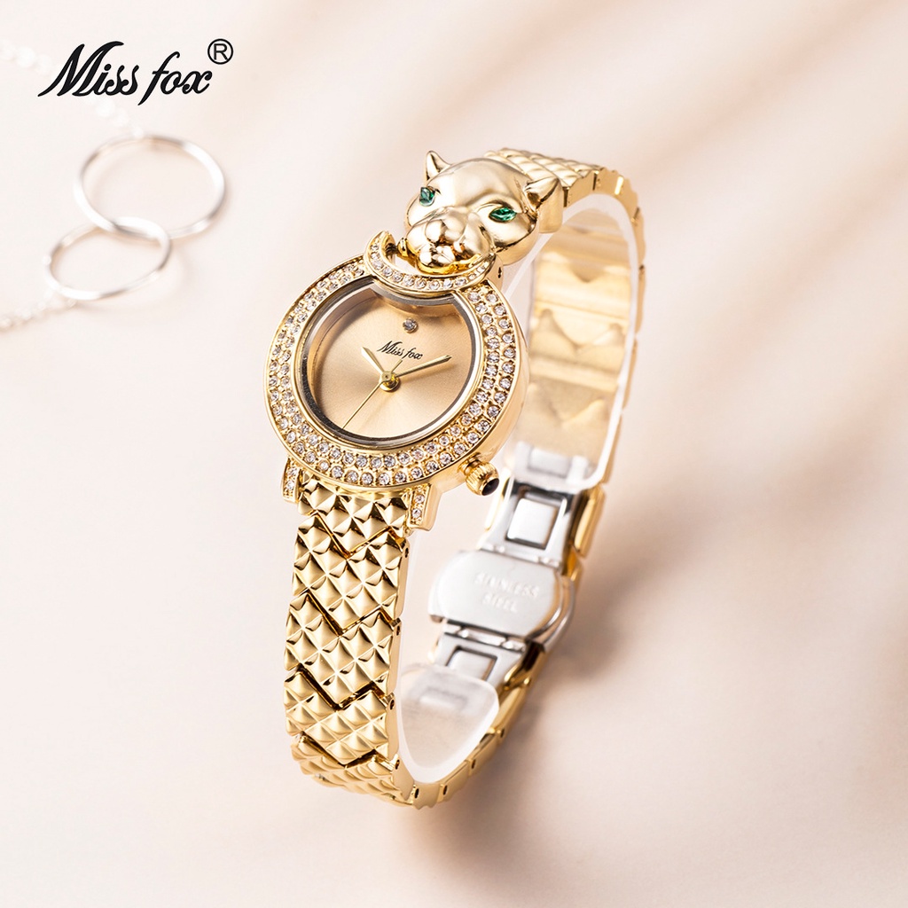 Đồng Hồ Nữ Dây Da Mặt Tròn Đính Đá Thời Trang