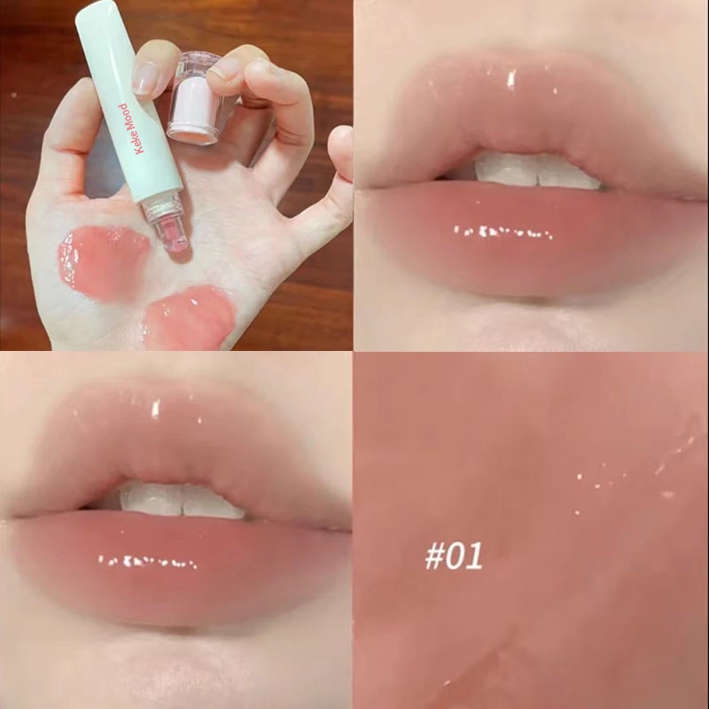 Son Bóng Dưỡng Ẩm Dạng Lỏng Lâu Trôi Hydrat Hóa Không Dính Giúp Môi Căng Mọng
