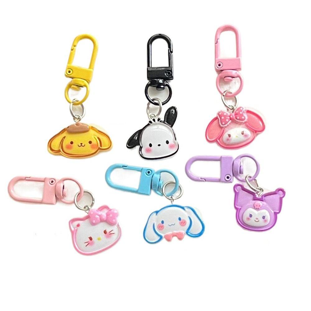 Shanrong Móc Chìa Khóa Bằng acrylic Hình kuromi melody Ngọt Ngào Phong Cách Hàn Quốc