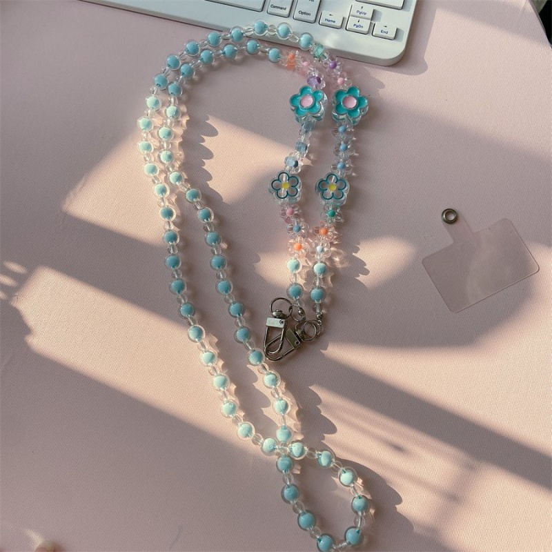 Túi Đeo Chéo Đựng Điện Thoại Hình Hoa Kèm Dây Đeo Sợi Xích Thời Trang Nhật Hàn