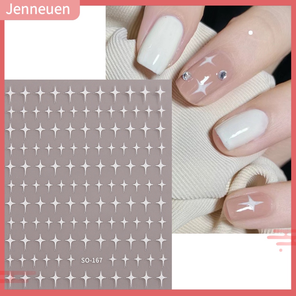 Nhãn Dán Móng Tay 3D Siêu Mỏng Lấp Lánh DIY