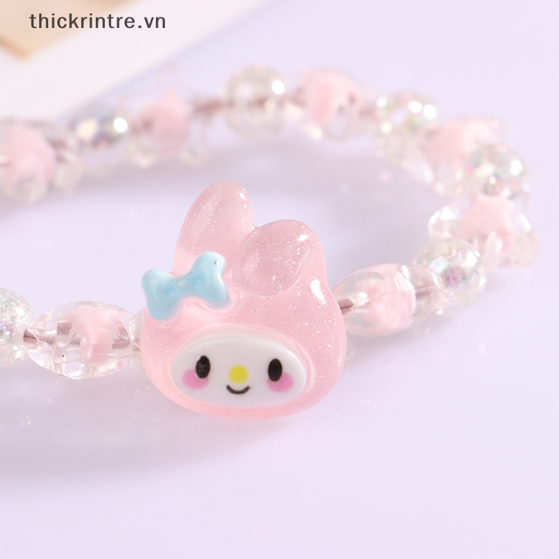 Vòng Tay Cặp Đôi Họa Tiết Hoạt Hình Cinnamoroll Kuromi My Melody Dễ Thương Dùng Làm Quà Tặng Sinh Nhật