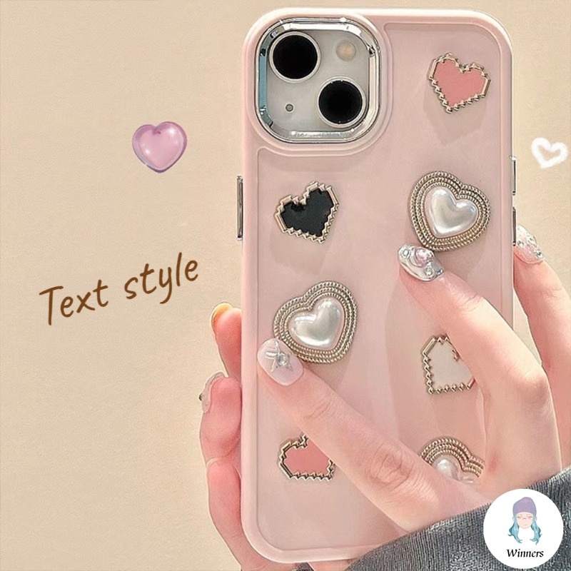 Ốp Điện Thoại TPU Mềm Trái Tim 3D Sang Trọng Cho IPhone 11 14 Pro Max 13 Pro Max 12 X XS XS Max XR 7 8 Plus
