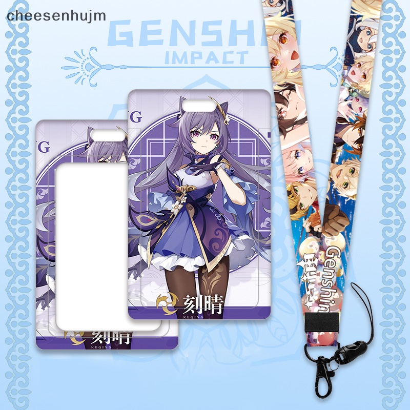 Ví Đựng Thẻ ID / Thẻ Ngân Hàng / Thẻ Ngân Hàng Bằng Nhựa Họa Tiết Hoạt Hình Genshin