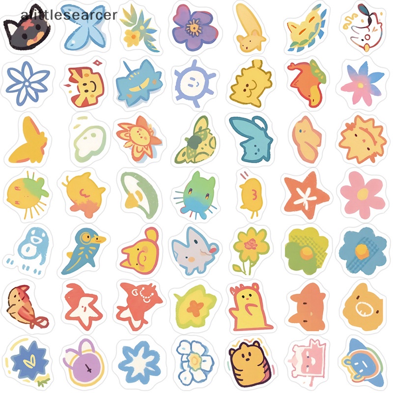 Set 100 Nhãn Dán Graffiti Nhiều Màu Dễ Thương Trang Trí Vali / Laptop / Cốc Nước