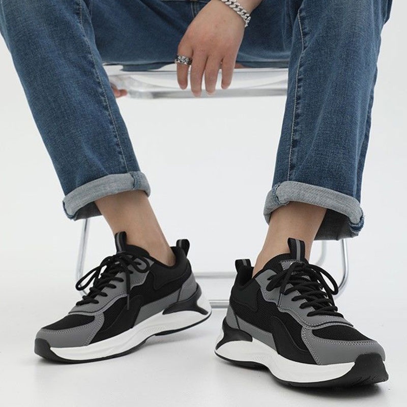 Enlee forrest gump giày thể thao nam giày thường giày chạy bộ lưới thể thao ngoài trời giày chạy bộ nam