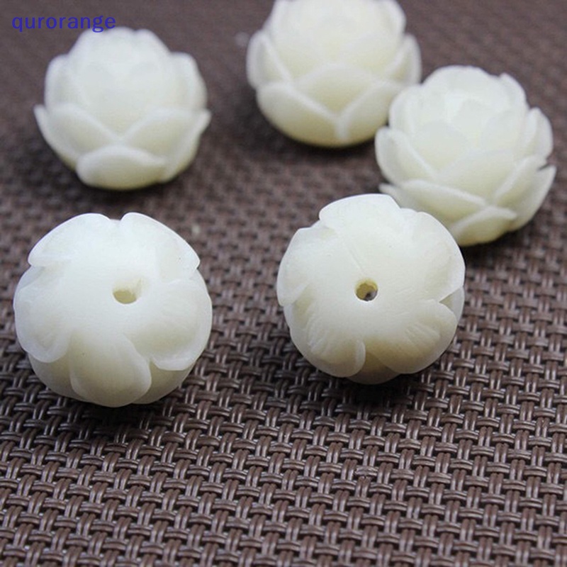 1 Hạt Charm Hình Hoa Sen Chạm Khắc Thủ Công DIY