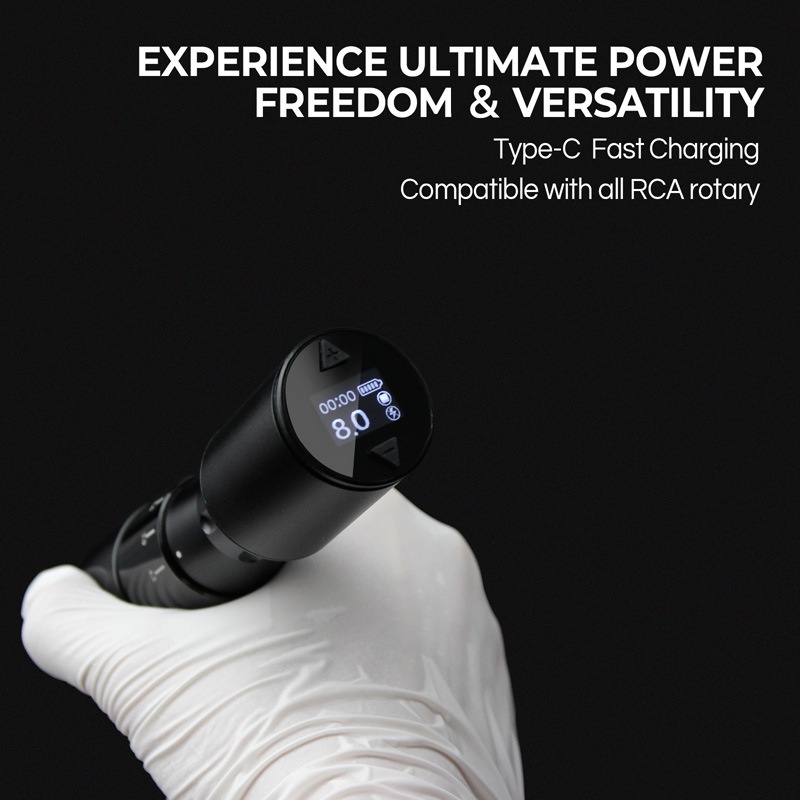 Nguồn Rcaa Cho Máy Xăm Không Dây Sử Dụng Pin Lâu Trôi