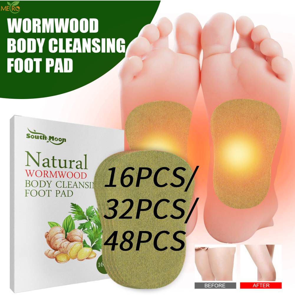 48 chiếc Miếng dán chân ngải cứu Giải độc Làm sạch độc tố Miếng dán chân Làm giảm thạch cao Giảm căng thẳng Giúp ngủ ngon Giảm cân Cơ thể tàu điện ngầm