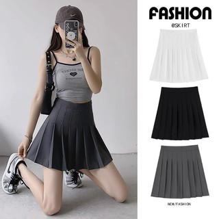 Chân Váy Chữ a Lưng Cao Xếp Ly Màu Xám Thời Trang Mùa Hè Cho Nữ