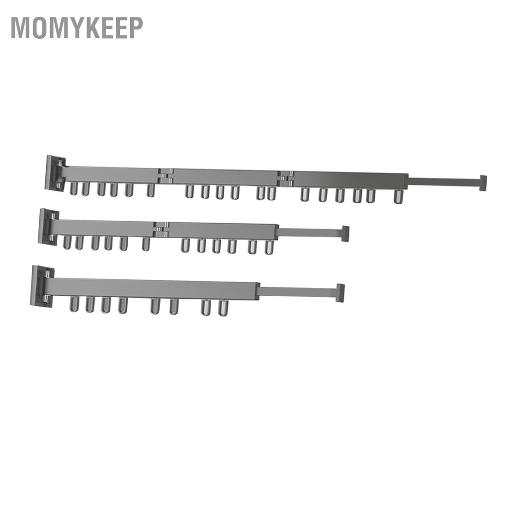 MOMYKEEP Giá Phơi Quần Áo Hợp Kim Nhôm Giặt Có Thể Thu Vào Ban Công Punch Free Máy Sấy Treo Tường