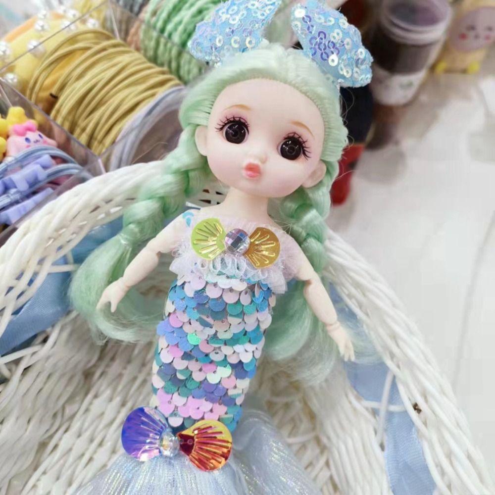Búp Bê Nàng Tiên Cá BJD 3D Dễ Thương