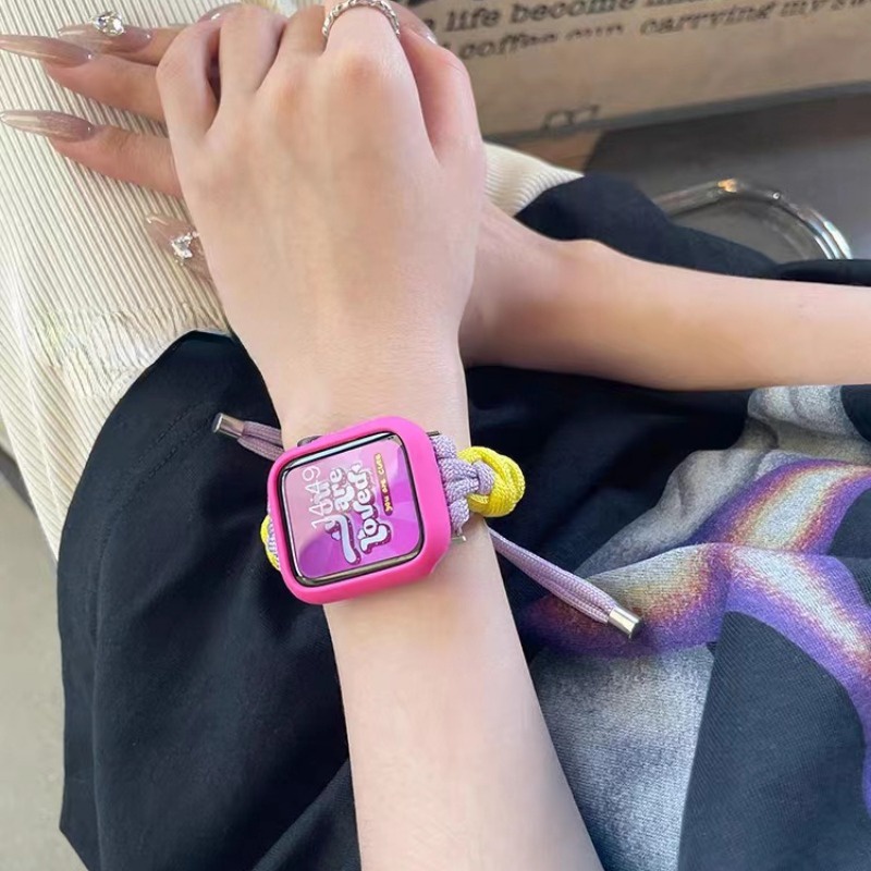 Dây Đeo nylon + Ốp Bảo Vệ Cho Đồng Hồ Thông Minh apple watch ultra 49mm 8 7 45mm 41mm iwatch 6 5 4 se 44mm 42 40mm