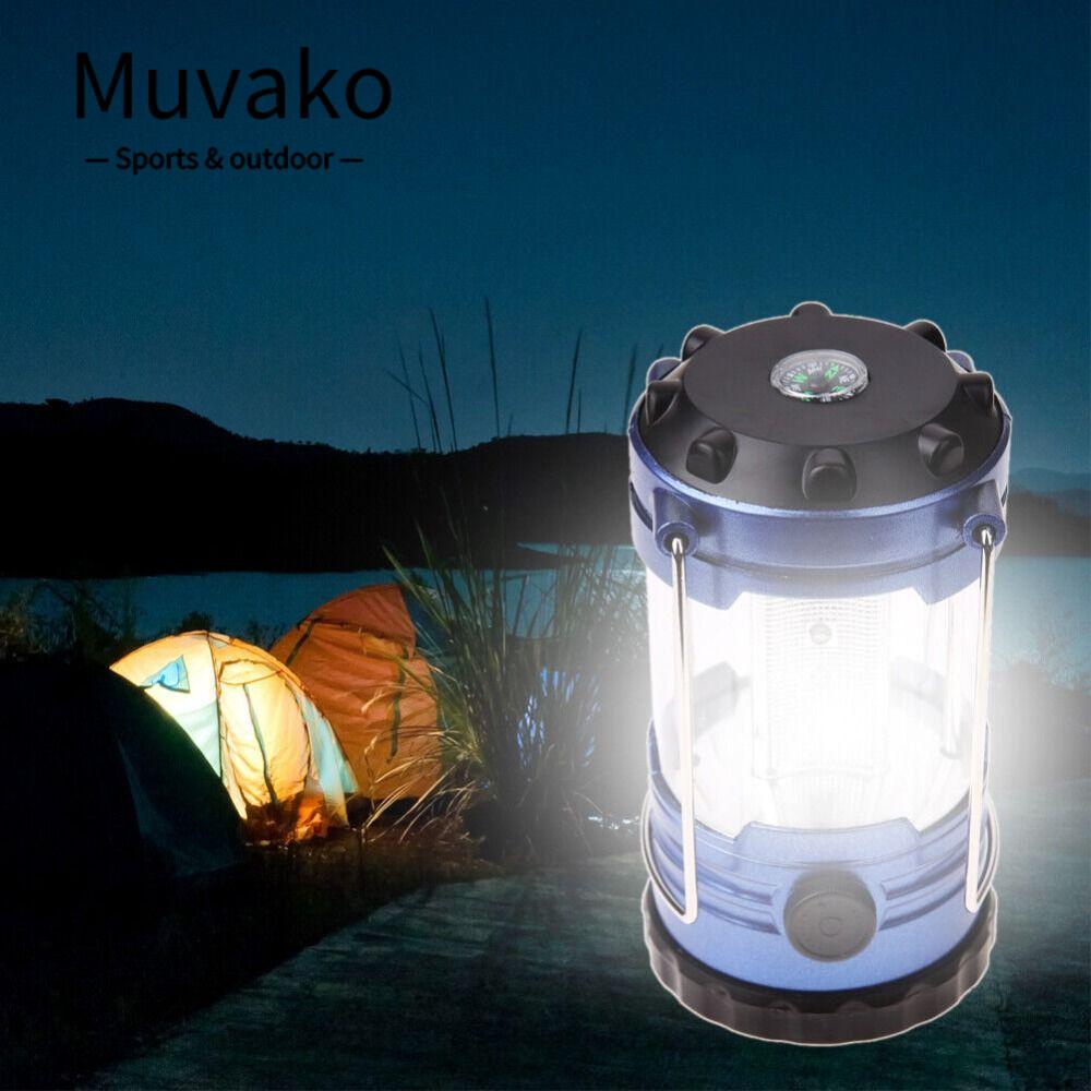 Muvako Đèn Pin LED Năng Lượng Mặt Trời Chống Thấm Nước Đa Năng