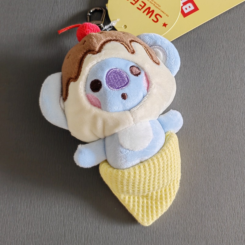 Móc Khóa Búp Bê Nhồi Bông Tata Rj Chimmy Cooky Shooky Mang Koya Món Tráng Miệng