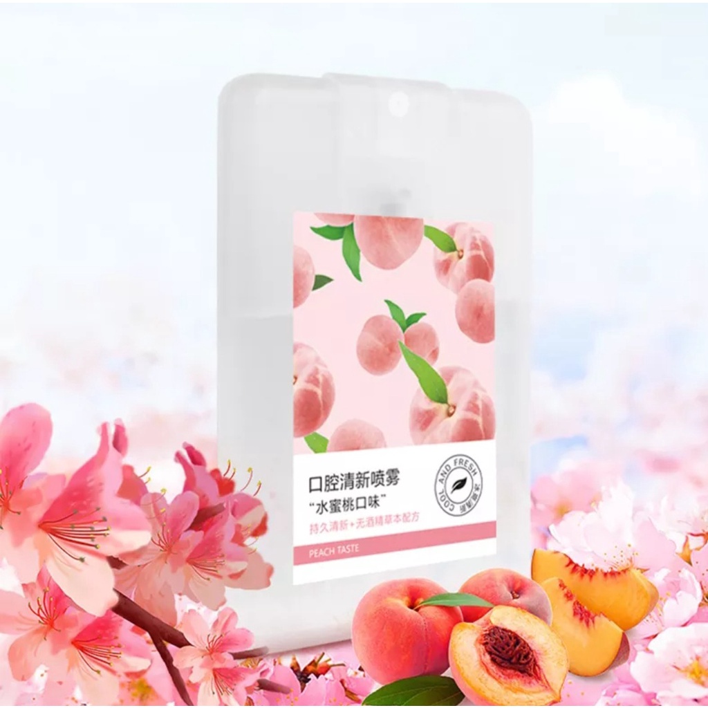 Xịt thơm miệng Heyxi vị đào và bạc hà thơm mát dung tích 15ml / chai ARSE FANS