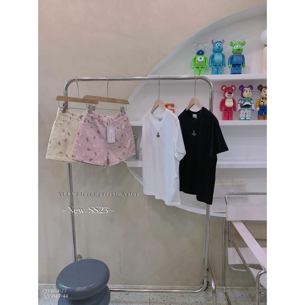 Quần sh.ort je.an gấu nâu