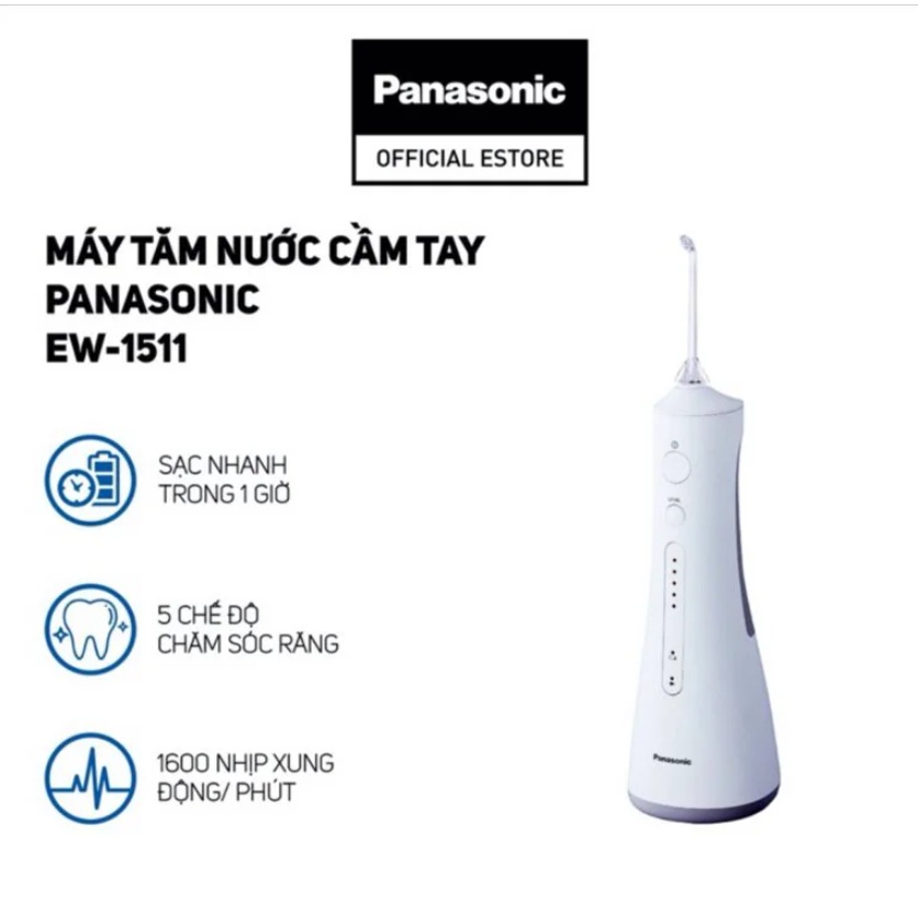Máy Tăm Nước Panasonic EW1511 / EW1513, Công Nghệ Ion Âm, Model 2023, Nhập Đức, BH 12 Tháng