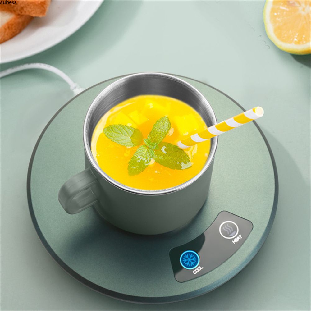 Sẵn Sàng Làm Mát Ấm Cốc Nhanh Chóng Điện Khay Ly 2 Trong 1 Thông Minh Nóng Và Lạnh Cà Phê Sữa Làm Mát Uống Trà Usb Di Động Serein