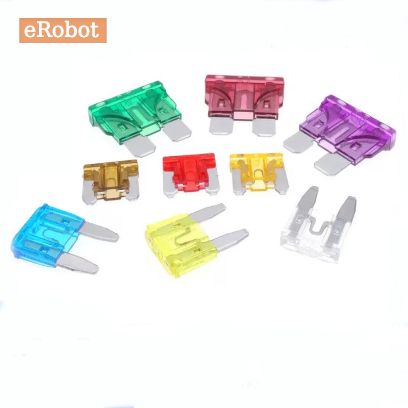 Set 10 Cầu Chì Lưỡi Cỡ Nhỏ / Vừa / Nhỏ 5A 7.5A 10A 15A 20A 30A 35A 40A Chuyên Dụng Cho Xe Hơi