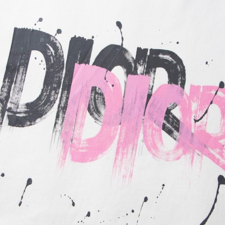 Áo Thun Cotton Nguyên Chất Dáng Rộng Tay Ngắn Cổ Tròn In Chữ Thời Trang + Nhãn Dán Cho Cặp Đôi