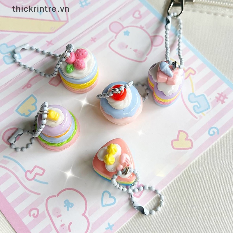 Móc Khóa Hình Bánh Kem Mưa Dễ Thương