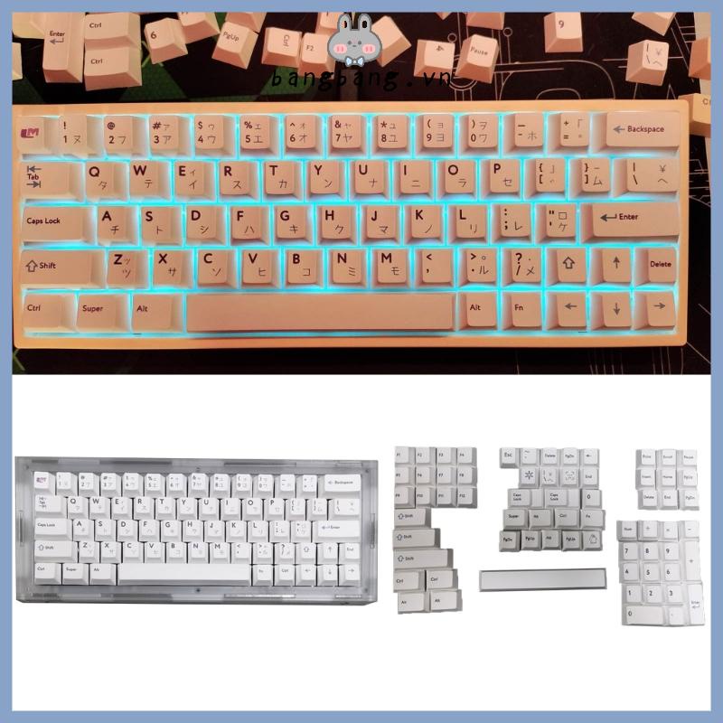 Bộ 131 Nút Bấm Thay Thế Bằng PBT Màu Xanh Dương / Trắng / Tím Cho Bàn Phím Cơ Cherry MX