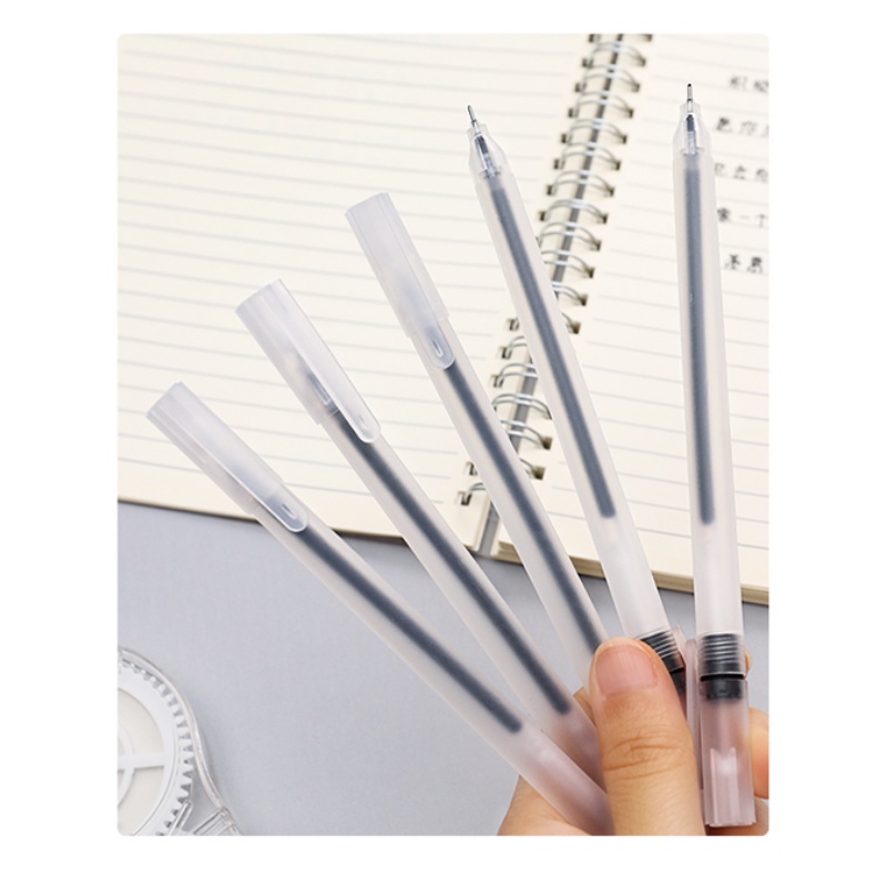 Bút gel mực đen bút bi nước ngòi 0.5mm cho học sinh/văn phòng - TR