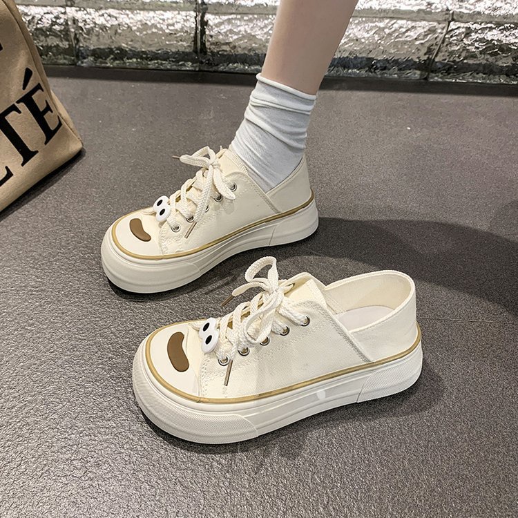 LISA cùng một giày vải bình thường mang ra 2023 mới bên ngoài mùa hè giày thể thao hàn quốc