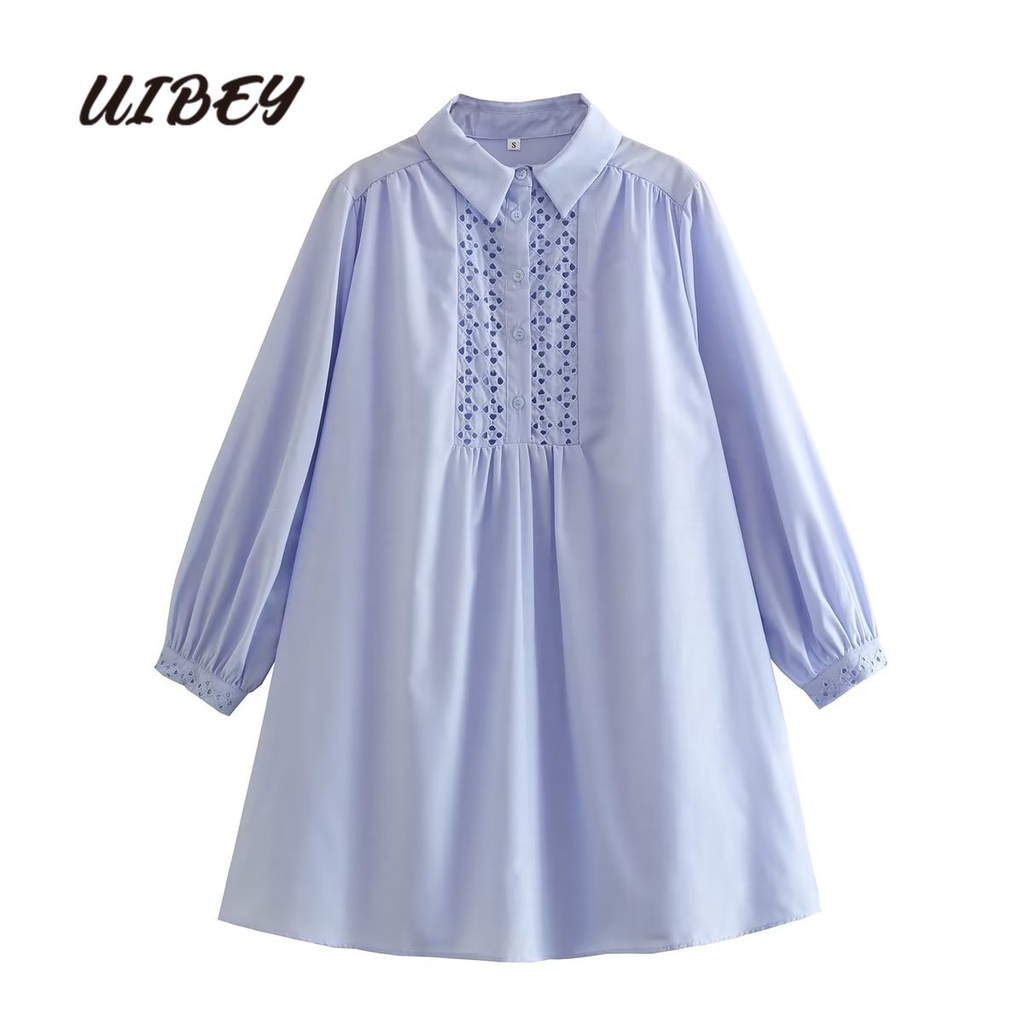 Đầm Tay Dài Khoét Cổ Thời Trang 8447