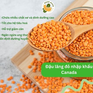Đậu lăng đỏ nhập khẩu canada 500g - red lentils