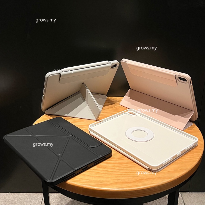 720° Ốp Máy Tính Bảng Từ Tính Bằng Acrylic Trong Suốt Cho iPad 10th Gen 2022 M2 Pro 11 inch Air5 Air 4 7th 8th 9th Air 3 Pro 10.5