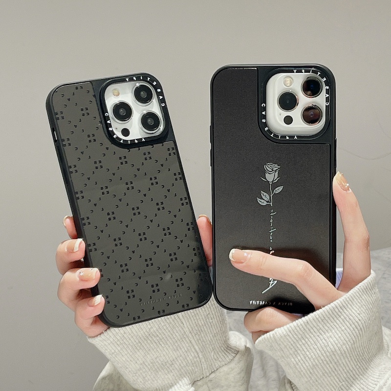 Blvck Ốp Lưng Hình Đầu Lâu Và Hoa Hồng Cho iphone 15 14 13 12 11 pro max plus