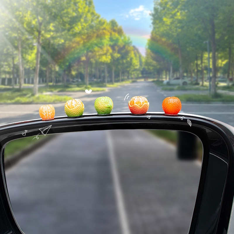 Phụ kiện nội thất ô tô trang trí giải nén dễ thương orange car center console nội thất ô tô đồ trang trí sáng tạo phụ kiện ô tô fem