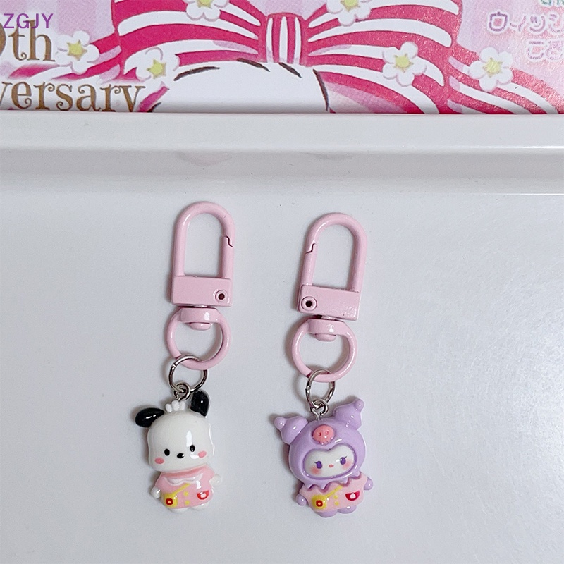 Terokk phim hoạt hình anime sanrio keychain kuromi my melody kawaii cinnamoroll keyring earphone case ba lô mặt dây chuyền trang trí cho bé gái quà tặng mới
