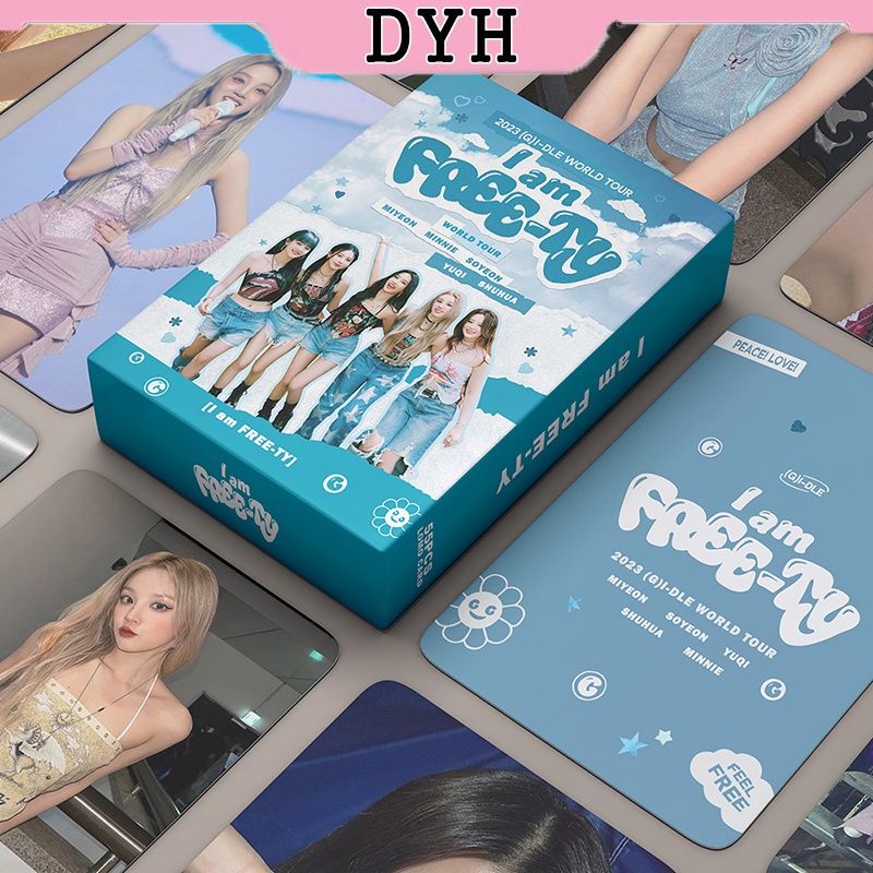 I-DLE Card Set 55 Tấm Thẻ Ảnh I am freety Kpop Lomo Card Hình Nhóm Nhạc