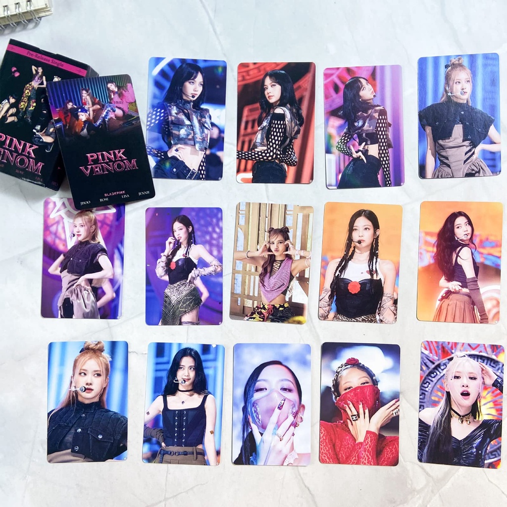 Set 55 Tấm Thẻ Hình lomo Nhóm Nhạc Hàn Quốc black pink