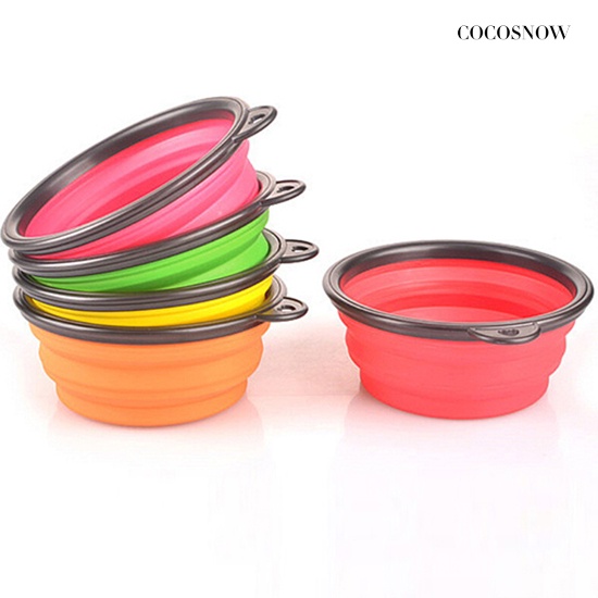 Silicone travel dog bowl có thể thu gọn chất lượng cao cấp thực phẩm cho thú cưng bát du lịch