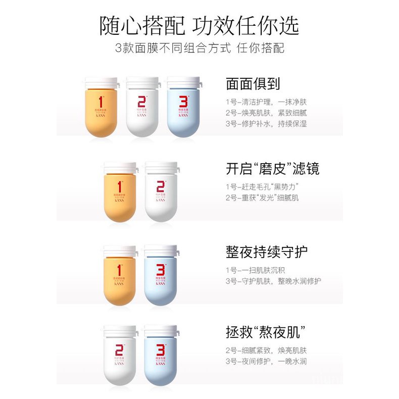 Mặt Nạ Dưỡng Ẩm Làm Săn Chắc Da Mặt Hình Viên Con Nhộng Nhỏ Nhắn Phong Cách Hàn Quốc