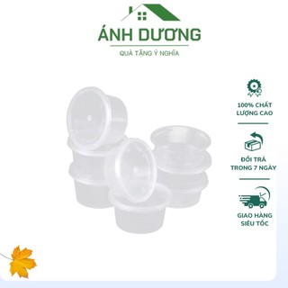 Combo 10 hũ nhựa đựng sữa chua, caramel