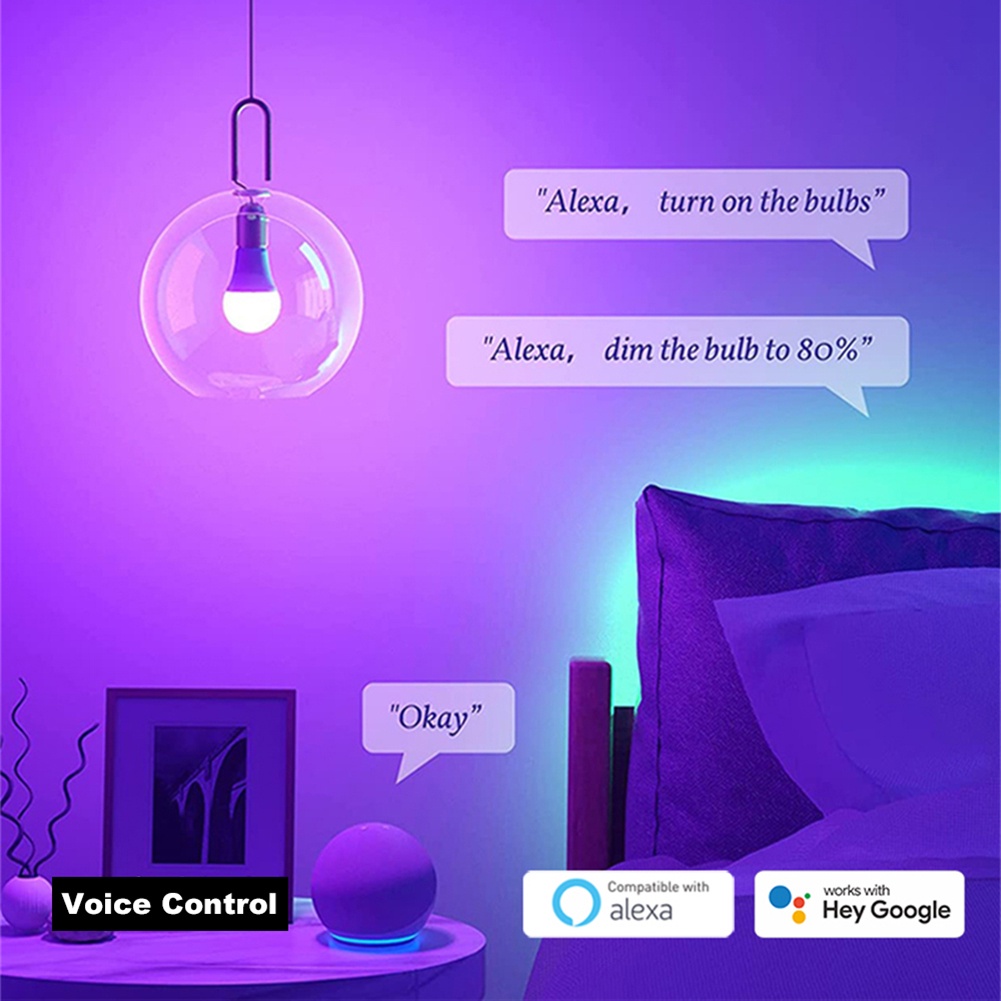 Aubess New Led E27 Matter Kết nối trực tiếp Wifi Rgb Cw Smart Light Hỗ trợ điều khiển ứng dụng Homekit Siri cho Google Home Trợ lý giọng nói Alexa