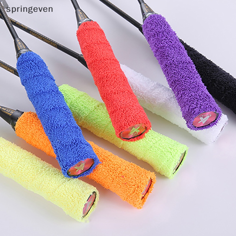 Springeven vợt cầu lông gel tay tóc dài sợi nhỏ khăn tay gel cầu lông sweatband anti-slip plus khăn dày cao su rft